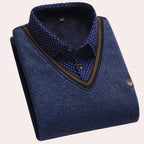 Men's Sweater | Comfortable Shirt Collar Knitwear for Everyday Style 0