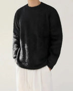 Men's Sweater | Soft Textured Knit Mohair Wool Blend 1