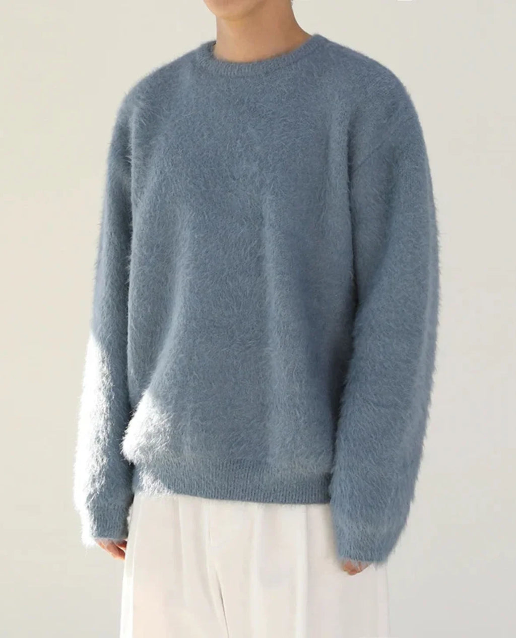 Men's Sweater | Soft Textured Knit Mohair Wool Blend 2