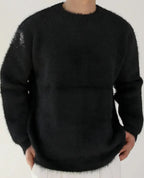 Men's Sweater | Soft Textured Knit Mohair Wool Blend 4