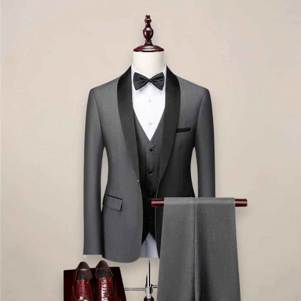 Men's Tuxedo Suit | Tailored Three-Piece Wedding Formalwear 3