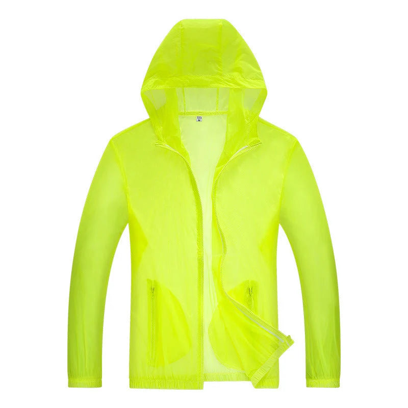 Men's Ultralight Waterproof Jacket with Adjustable Hood and Reflective Details 0