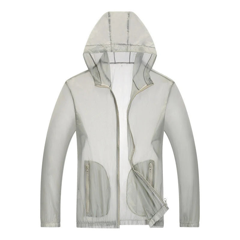 Men's Ultralight Waterproof Jacket with Adjustable Hood and Reflective Details 1