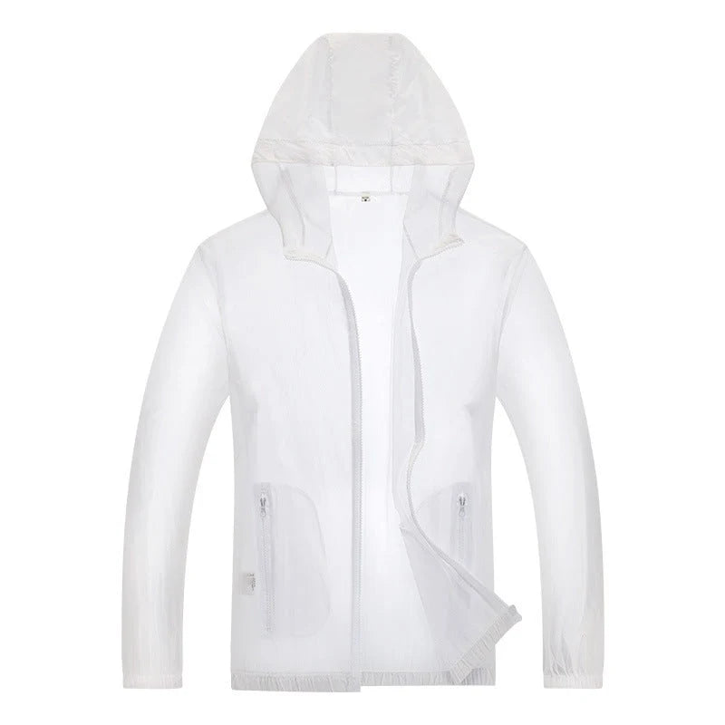 Men's Ultralight Waterproof Jacket with Adjustable Hood and Reflective Details 2