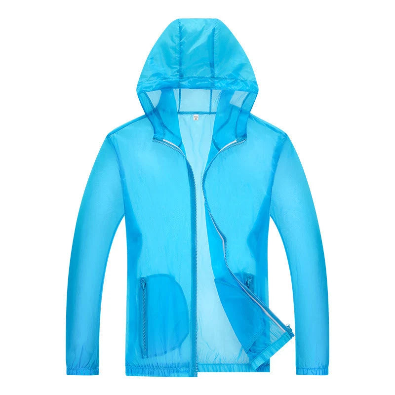 Men's Ultralight Waterproof Jacket with Adjustable Hood and Reflective Details 5