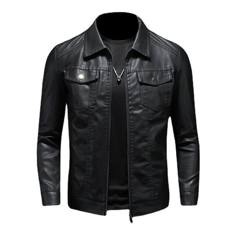 Men's Vintage Leather Jacket | Durable Classic Everyday Outerwear 2