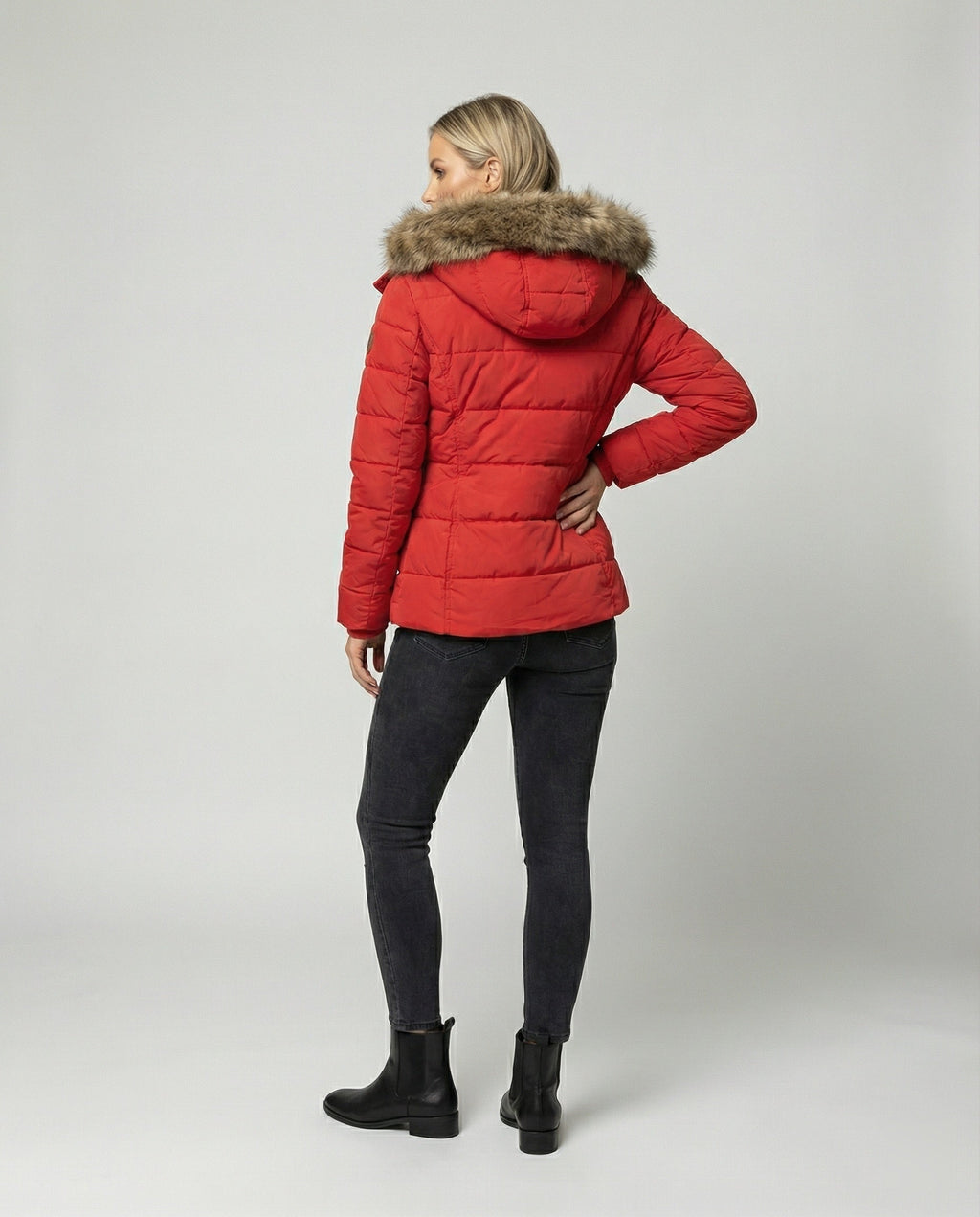 Men's Water-Repellent Winter Jacket with Hooded Fleece Lining 3