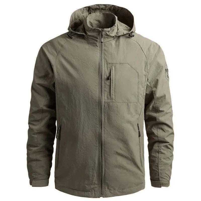 Men's Waterproof Jacket | Lightweight Breathable Cargo Coat 0