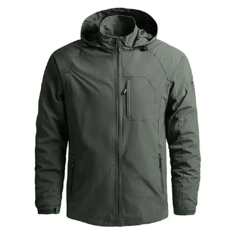 Men's Waterproof Jacket | Lightweight Breathable Cargo Coat 1