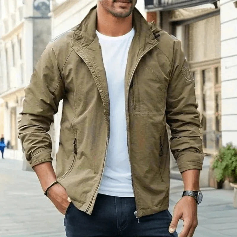 Men's Waterproof Jacket | Lightweight Breathable Cargo Coat 2