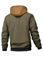 Men's Winter Jacket | Casual Hooded Zip-Up Coat with Pockets 4