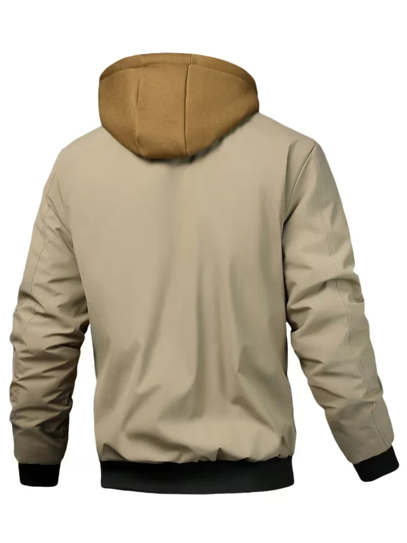 Men's Winter Jacket | Casual Hooded Zip-Up Coat with Pockets 5