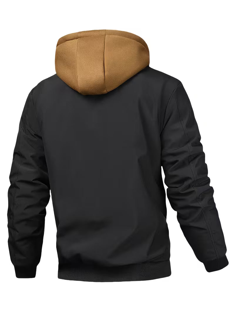 Men's Winter Jacket | Casual Hooded Zip-Up Coat with Pockets 6