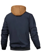 Men's Winter Jacket | Casual Hooded Zip-Up Coat with Pockets 7