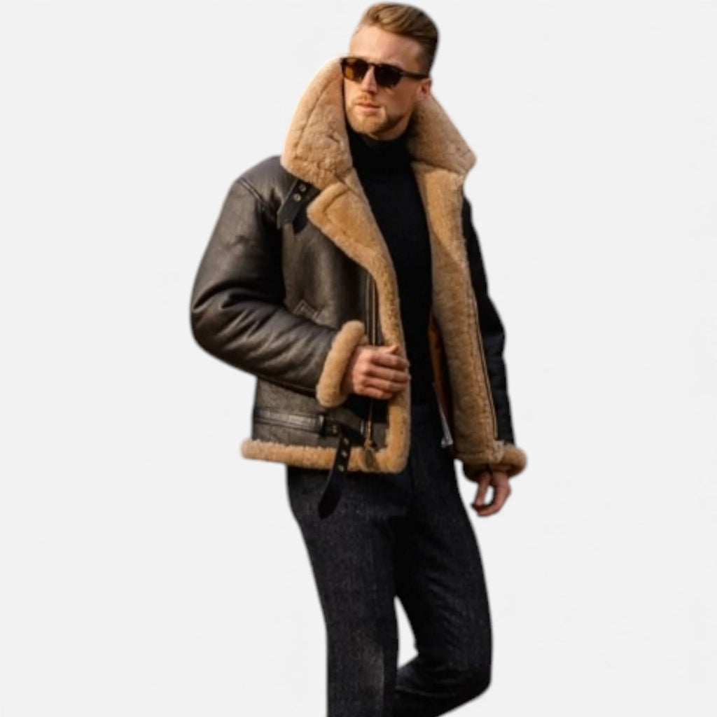 Men's Winter Jacket | Fur-Lined Classic Coat for Cold Weather 1