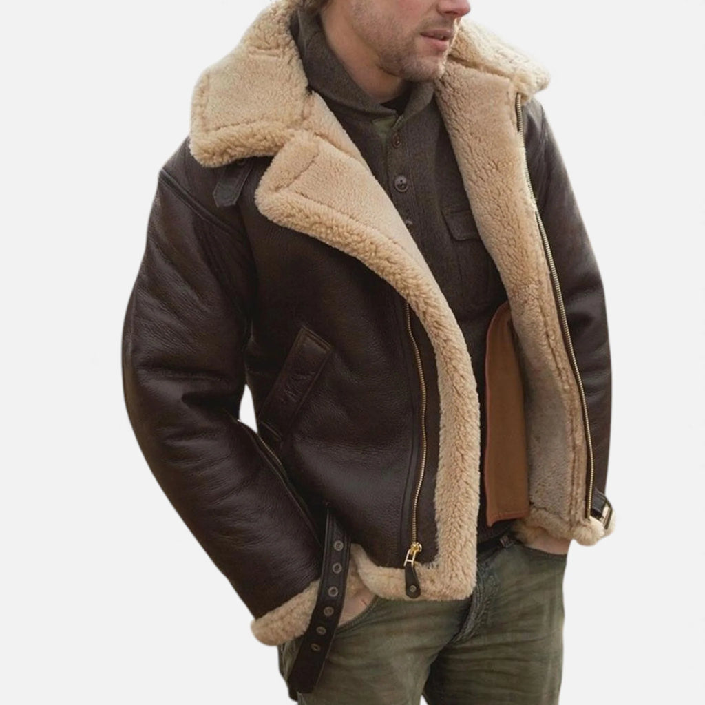 Men's Winter Jacket | Fur-Lined Classic Coat for Cold Weather 2