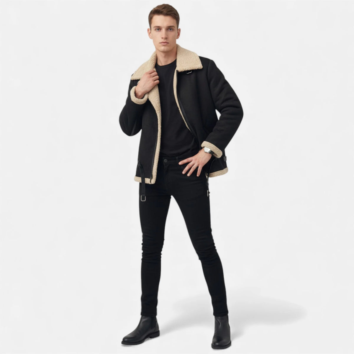 Men's Winter Jacket | Fur-Lined Classic Coat for Cold Weather 3