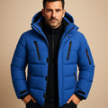 Men's Winter Jacket | Thick Insulated Zip-Up Coat for Cold Weather 0