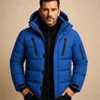 Men's Winter Jacket | Thick Insulated Zip-Up Coat for Cold Weather 0