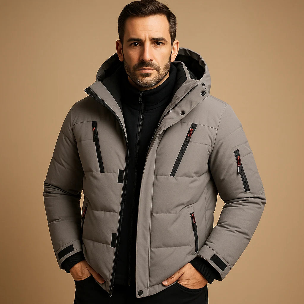 Men's Winter Jacket | Thick Insulated Zip-Up Coat for Cold Weather 1