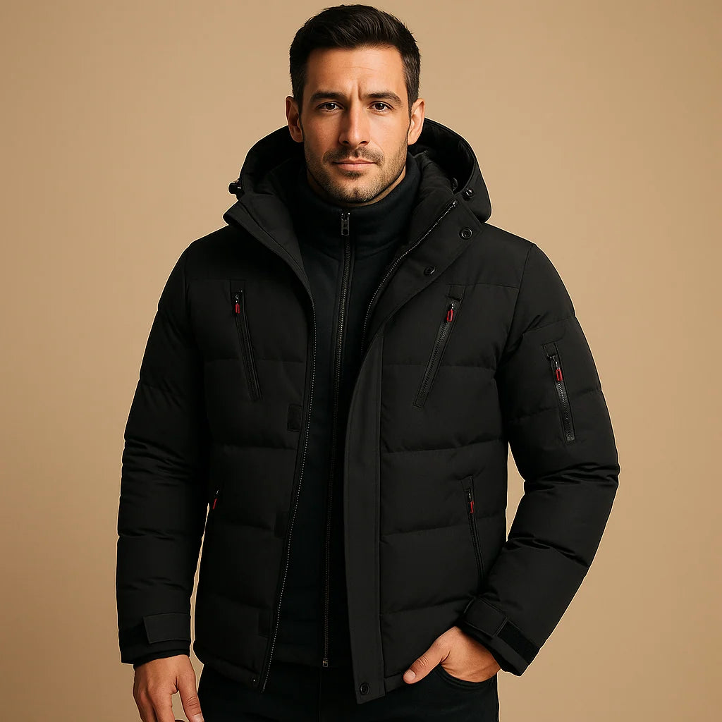 Men's Winter Jacket | Thick Insulated Zip-Up Coat for Cold Weather 2