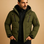 Men's Winter Jacket | Thick Insulated Zip-Up Coat for Cold Weather 4