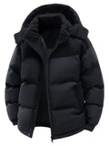Men's Winter Jacket | Thickened Hooded Puffer Coat, Wind-Resistant 0