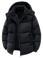 Men's Winter Jacket | Thickened Hooded Puffer Coat, Wind-Resistant 0
