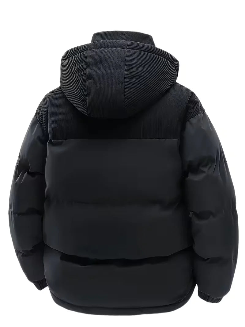Men's Winter Jacket | Thickened Hooded Puffer Coat, Wind-Resistant 4
