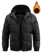 Men's Winter Puffer Jacket | Hooded Fleece Lined Coat 5