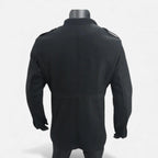 Men's Wool Mid-Length Jacket | Zippered Wool Overcoat 7