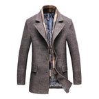 Men's Wool Overcoat | Tailored Classic Formal Coat 0