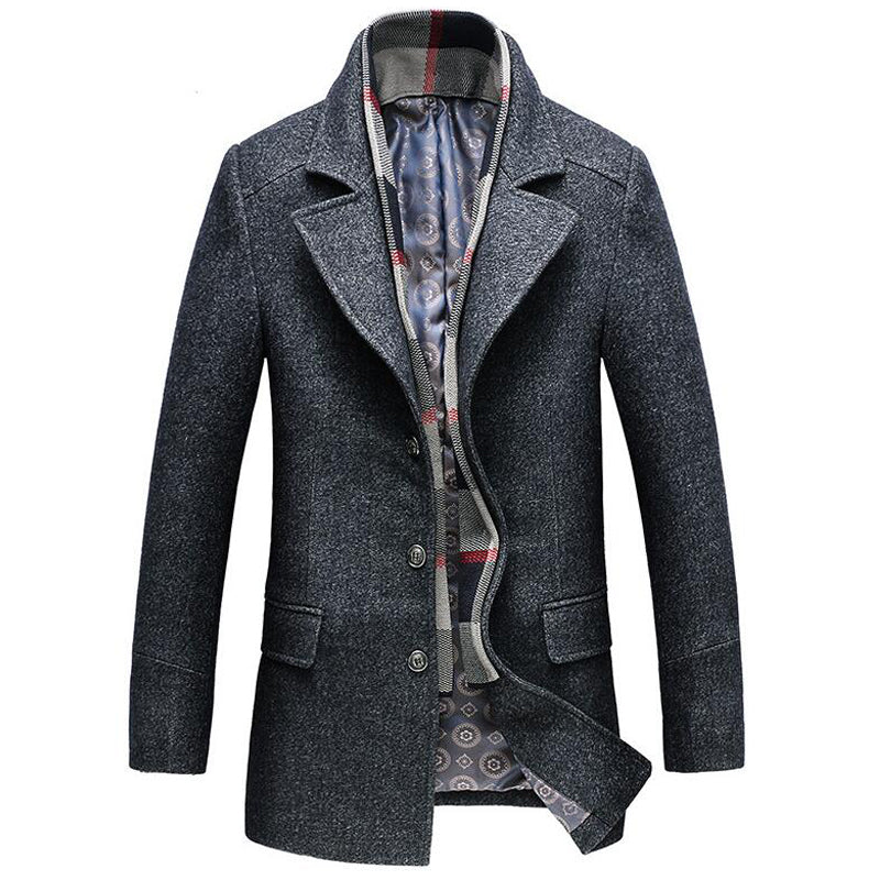Men's Wool Overcoat | Tailored Classic Formal Coat 1