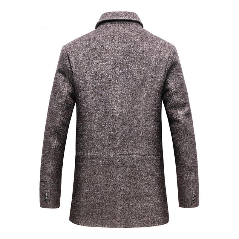 Men's Wool Overcoat | Tailored Classic Formal Coat 3