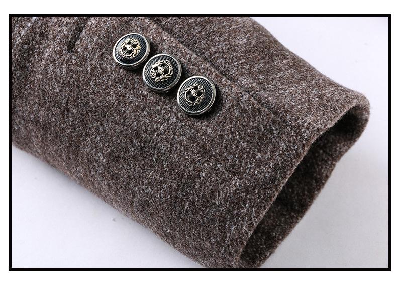 Men's Wool Overcoat | Tailored Classic Formal Coat 7