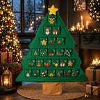 Refillable Fabric Advent Calendar | Festive Christmas Tree Design 0