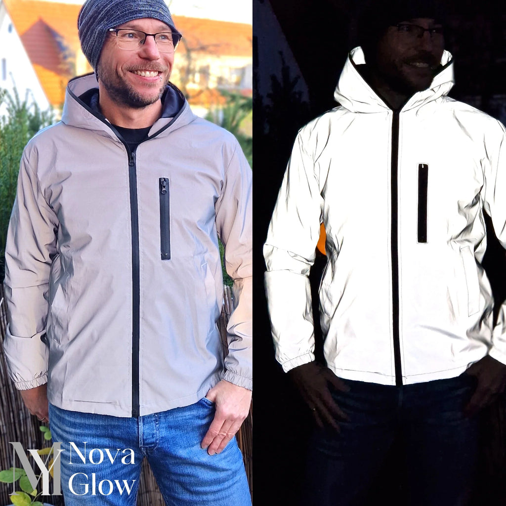 Reflective Jacket for Men | Lightweight Windproof Safety Coat 1