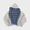 Reversible Oversized Hoodie | Lightweight Zip-Up Sweatshirt 0