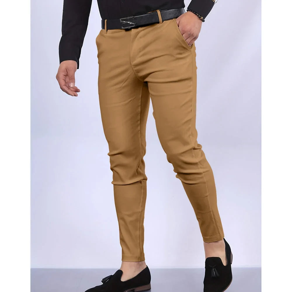 Slim Fit Trousers with Structured Crease | Tailored Everyday Wear 2