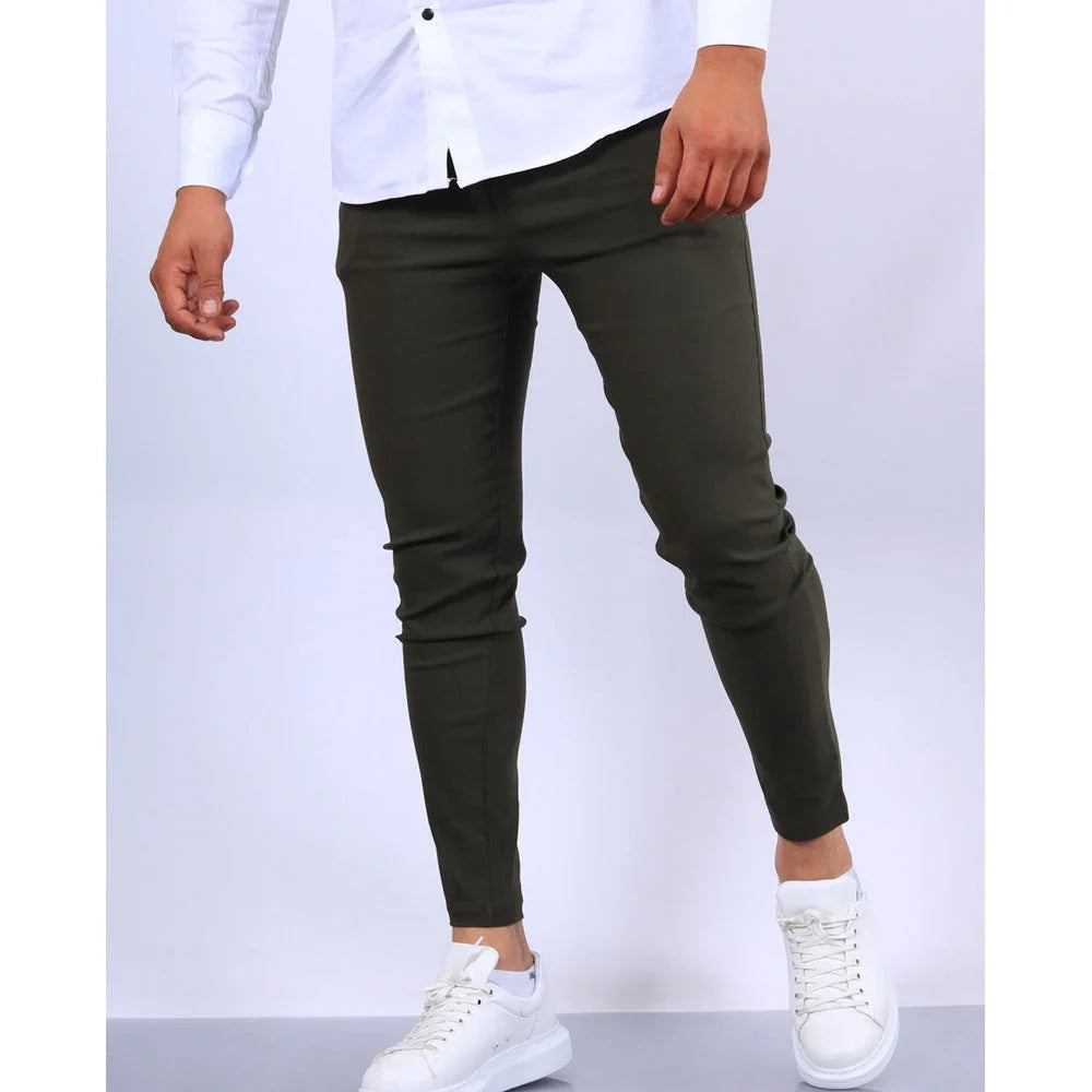 Slim Fit Trousers with Structured Crease | Tailored Everyday Wear 5