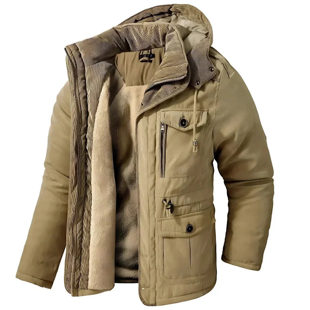 Waterproof Winter Jacket | Windproof Hooded Coat for Cold Weather 0