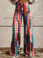 Wide Leg Palazzo Pants for Women | Comfortable Vintage Trousers 0