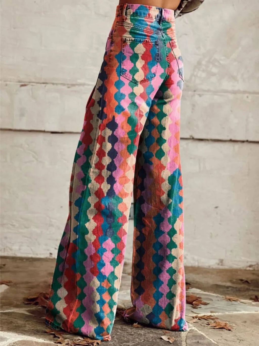 Wide Leg Palazzo Pants for Women | Comfortable Vintage Trousers 1
