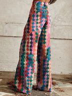Wide Leg Palazzo Pants for Women | Comfortable Vintage Trousers 1