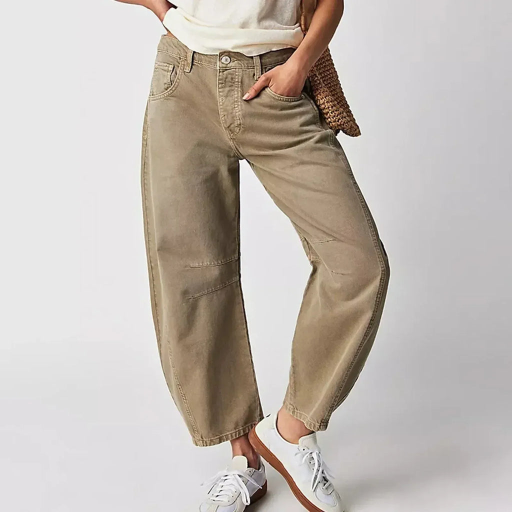 Women's Baggy Jeans | High Waist Relaxed Fit Barrel Leg Denim 2