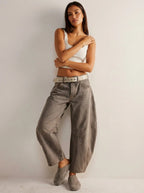 Women's Baggy Jeans | High Waist Relaxed Fit Barrel Leg Denim 6