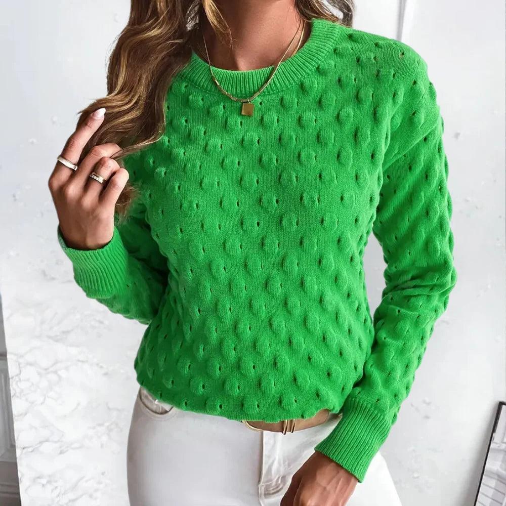 Women’s Cable Knit Cashmere Sweater | Crew Neck Soft Touch 2