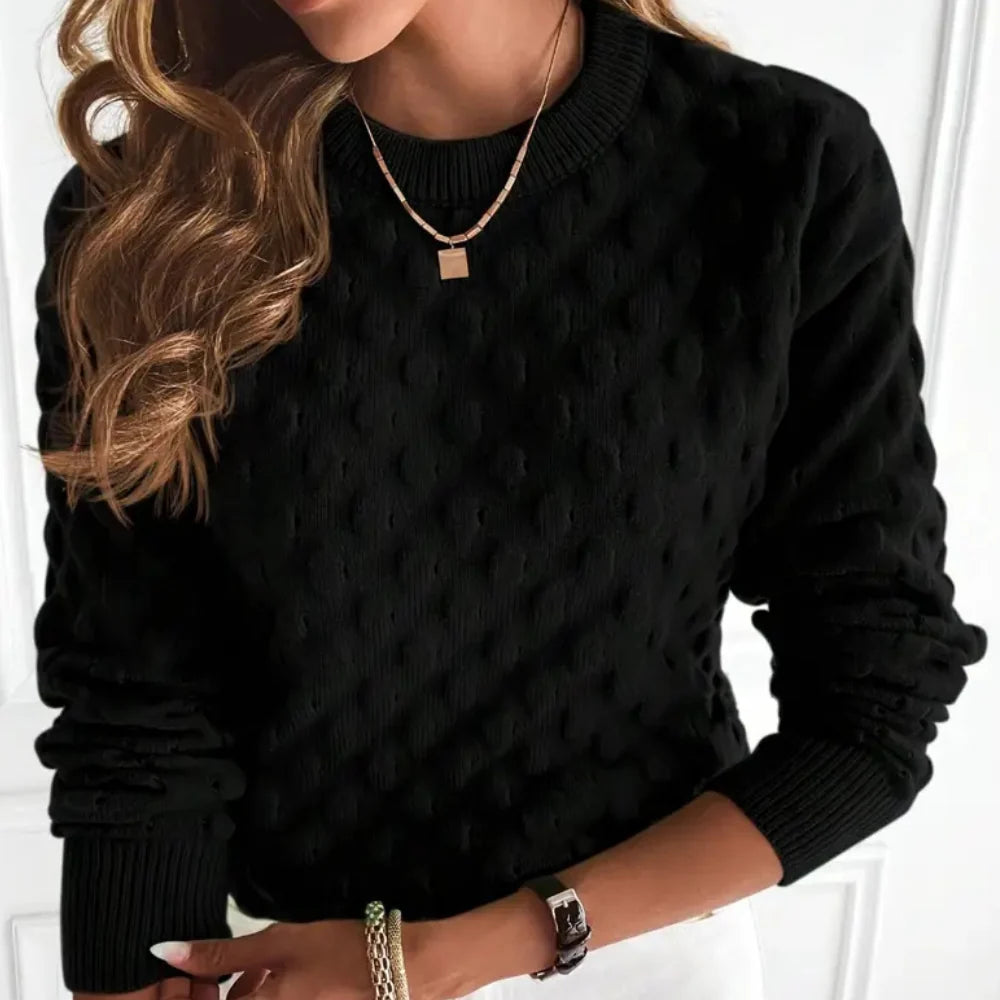 Women’s Cable Knit Cashmere Sweater | Crew Neck Soft Touch 3