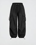 Women's Cargo Pants | Relaxed Fit Oversized Drawstring Style 0