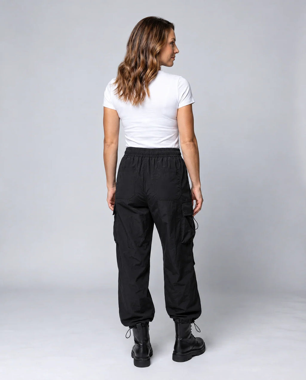 Women's Cargo Pants | Relaxed Fit Oversized Drawstring Style 2